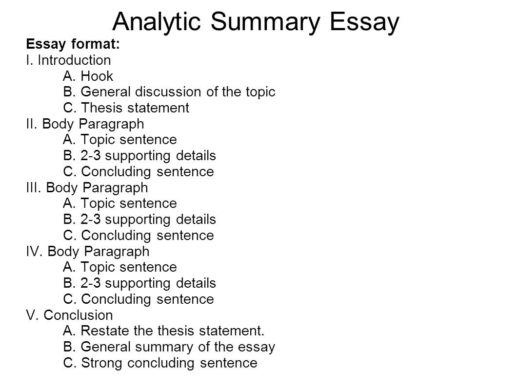 Thesis Summary Examples
